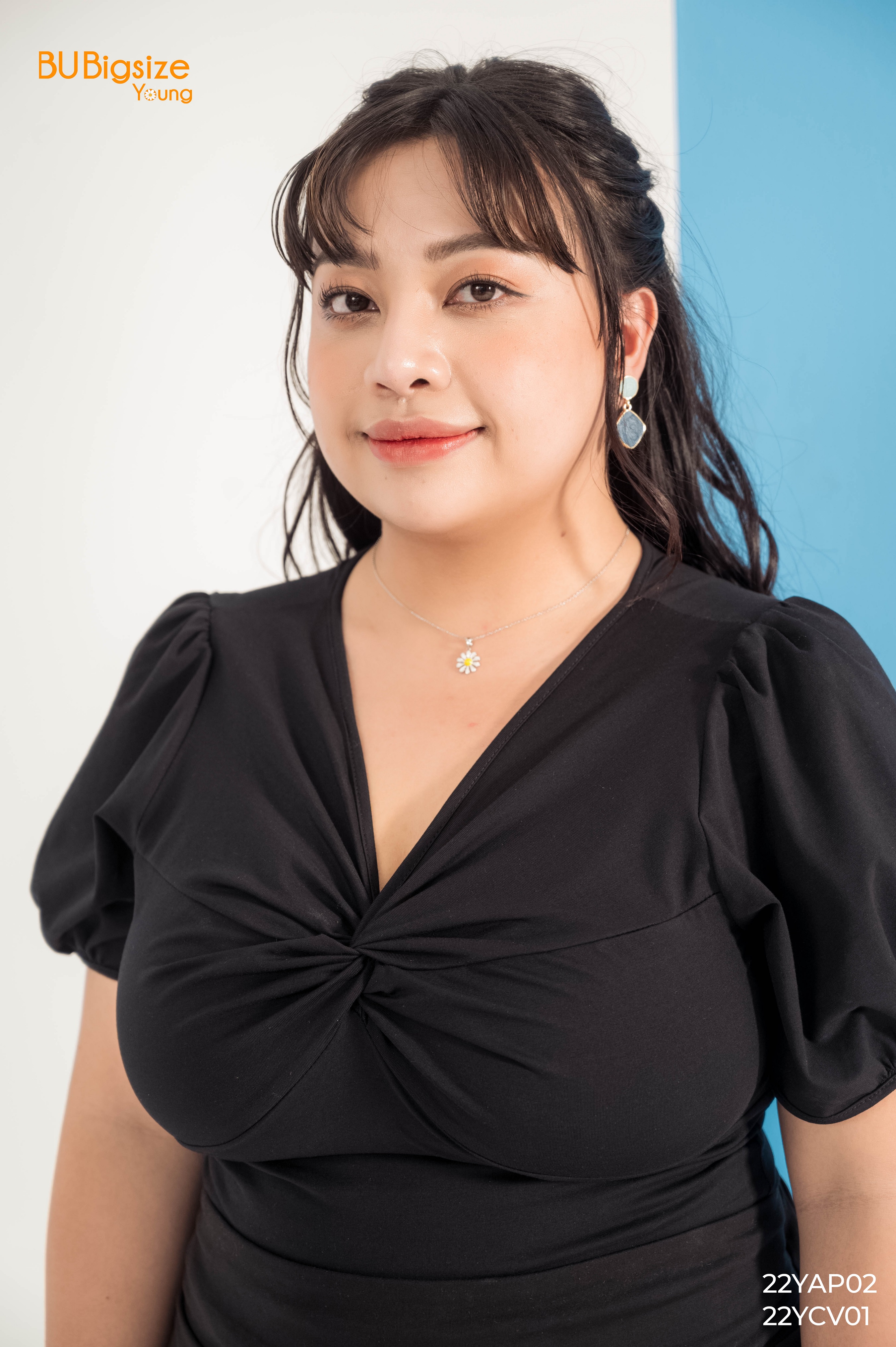 Chân váy thun rút nhún sườn BIGSIZE (55kg đến 95kg) - 22YCV01 - [BU Bigsize Young]