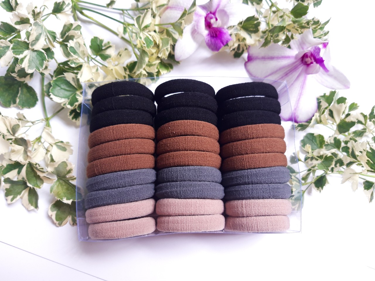 Hộp 30 cái cột thun cột tóc siêu chắc