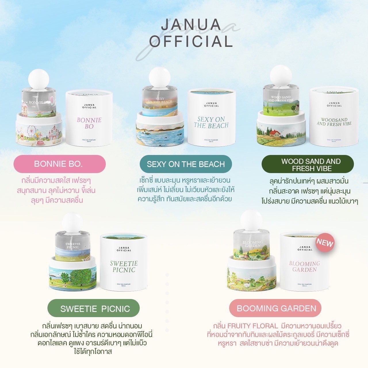 Nước hoa nội địa Janua Eau De Parfum 30ml Thái Lan
