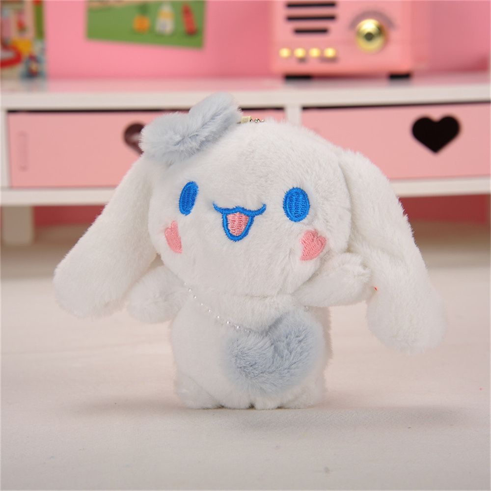 TESDFD Kawaii Cute Stuffed Animal Kuromi Cartoon Cinnamoroll Key Rings ...