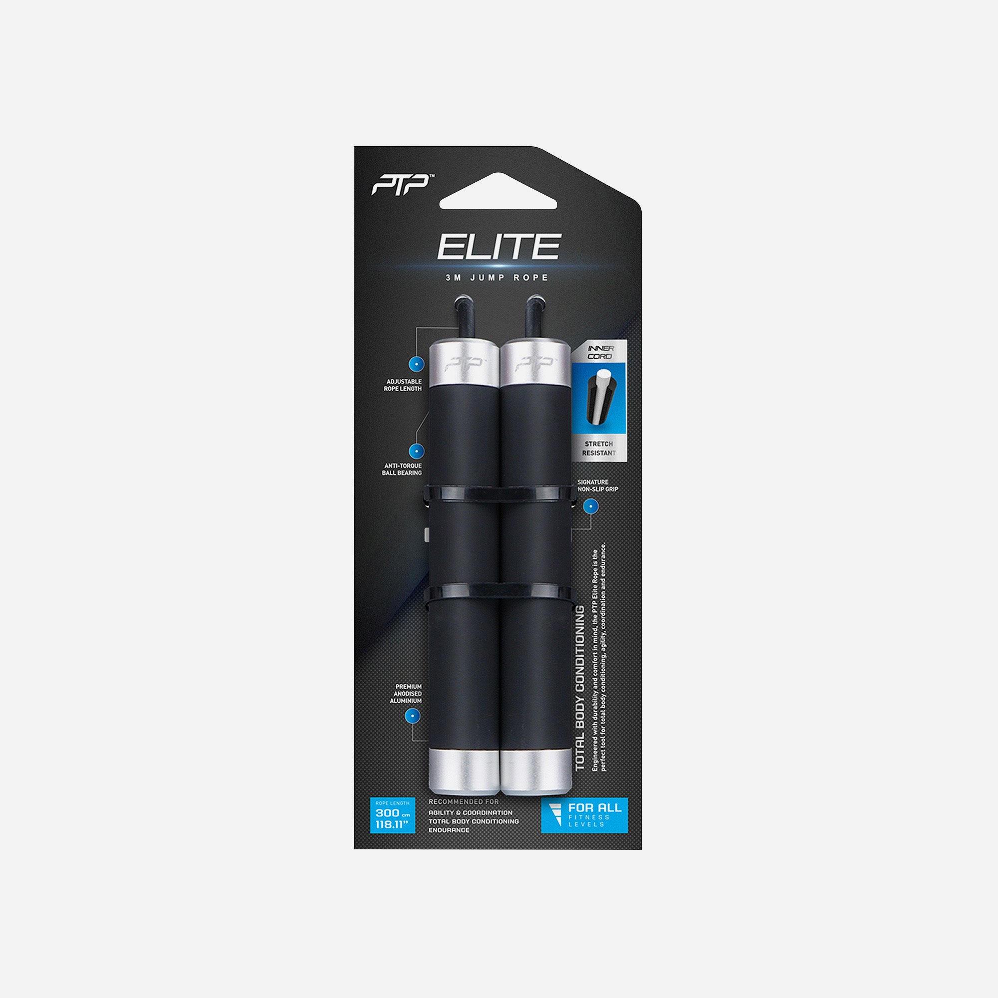 PTP Dây Nhảy Elite - Đen - JMR1