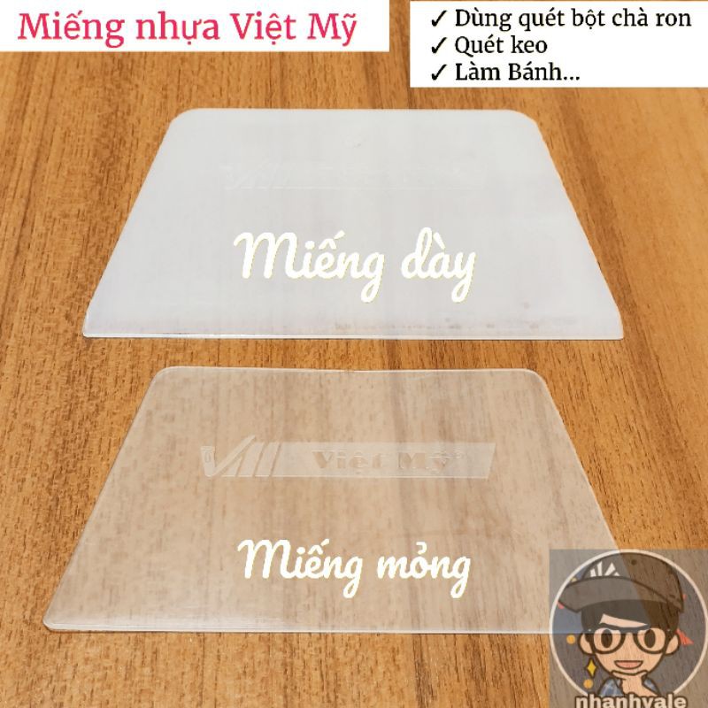 Miếng nhựa chét bột keo chà ron gạch / quét keo / làm bánh
