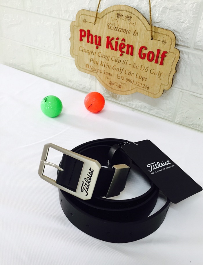 Thắt lưng golf (màu đen-trắng) Golf belt-골프벨트