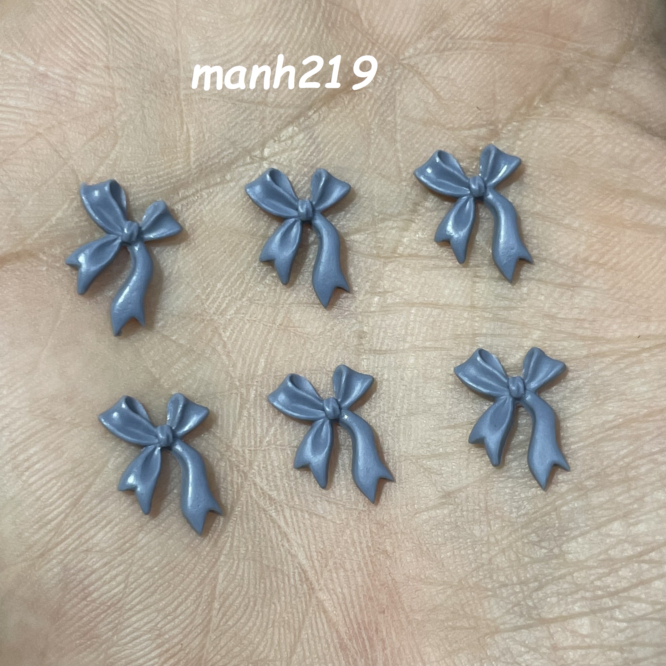 Charm nơ trang trí đính móng, phụ kiện nail - sinailmi