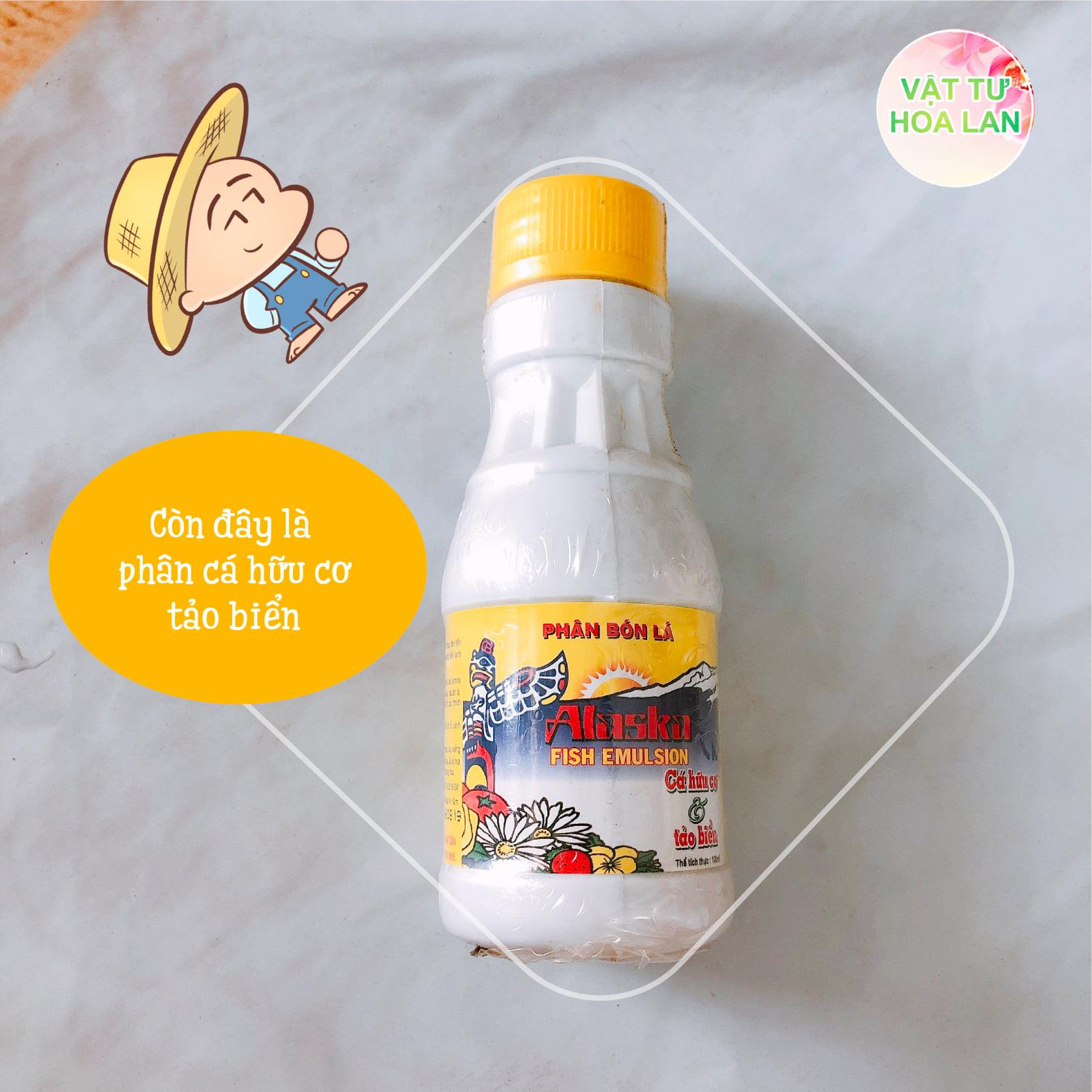 [HCM]PHÂN CÁ ALASKA – PHÂN CÁ HỮU CƠ VÀ TẢO BIỂN chai 100ml