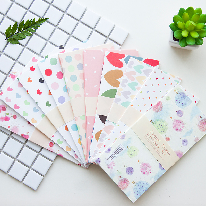 【yuliang shopping mall】Korea Cute Cartoon Mini Colorful Paper Envelope Kawaii Small Baby Gift Craft Envelopes Wedding Invitations