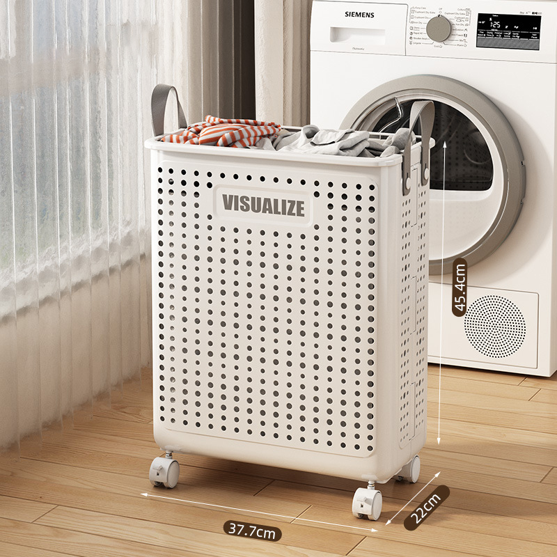 KS Folding dirty clothes basket household laundry basket storage large storage basket dirty clothes basket balcony bathroom dirty clothes storage basket