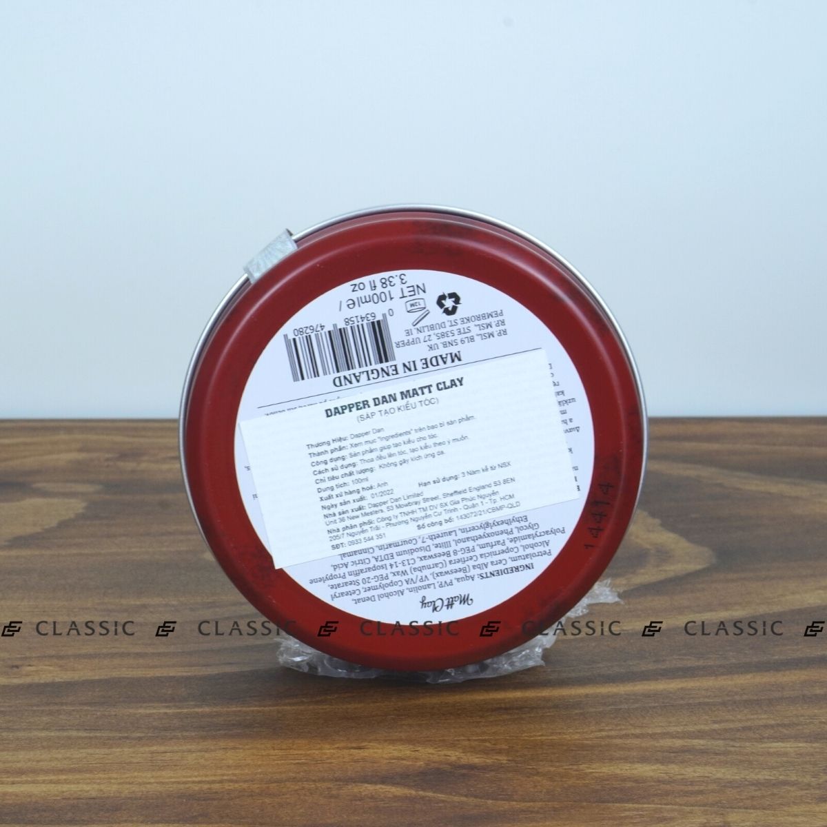 Sáp Vuốt Tóc Dapper Dan Matt Clay 100ml
