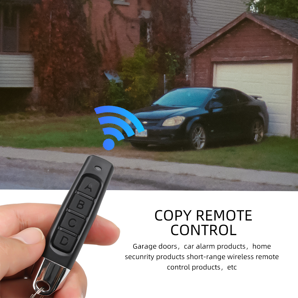 HLINKEY 315/330/433MHz Wireless Cloning Remote Control RF Transmitter Copy Controller Garage Gate Opener Remote Key Duplicator for Safety
