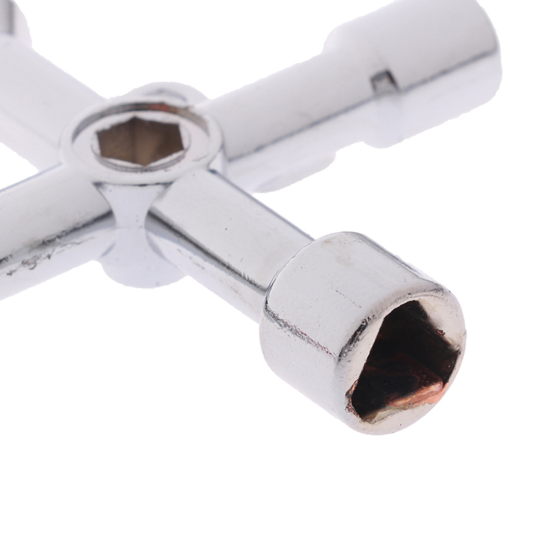 4 Way Utility Key for Electric Water Gas Meter Box Cupboard Cabinet Opening Key. 