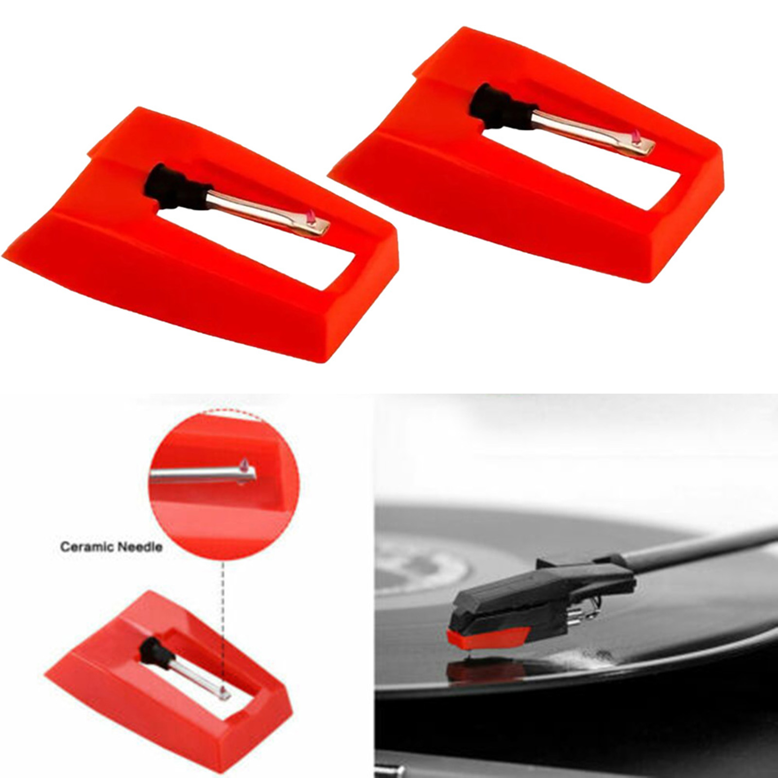 Record Player Needles High-quality Replacement Turntable Needles Compatible and Easy to Use Stylus for Record Players