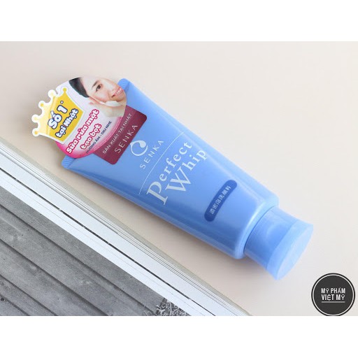 Sữa rửa mặt Shiseido senka Whip xanh