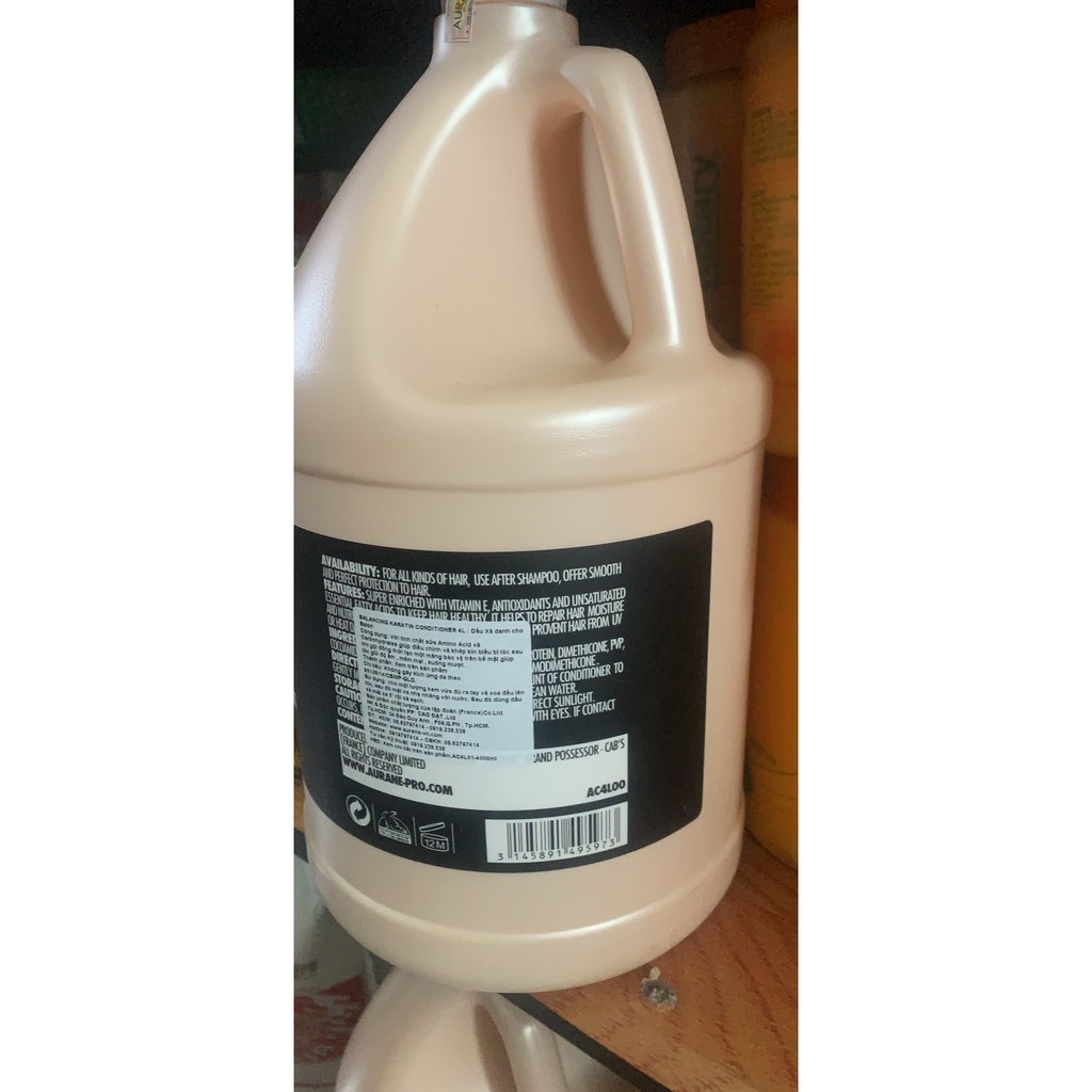 Dầu gội aurane mở biểu bì tóc can 4000ml - hàng chính hãng 100%