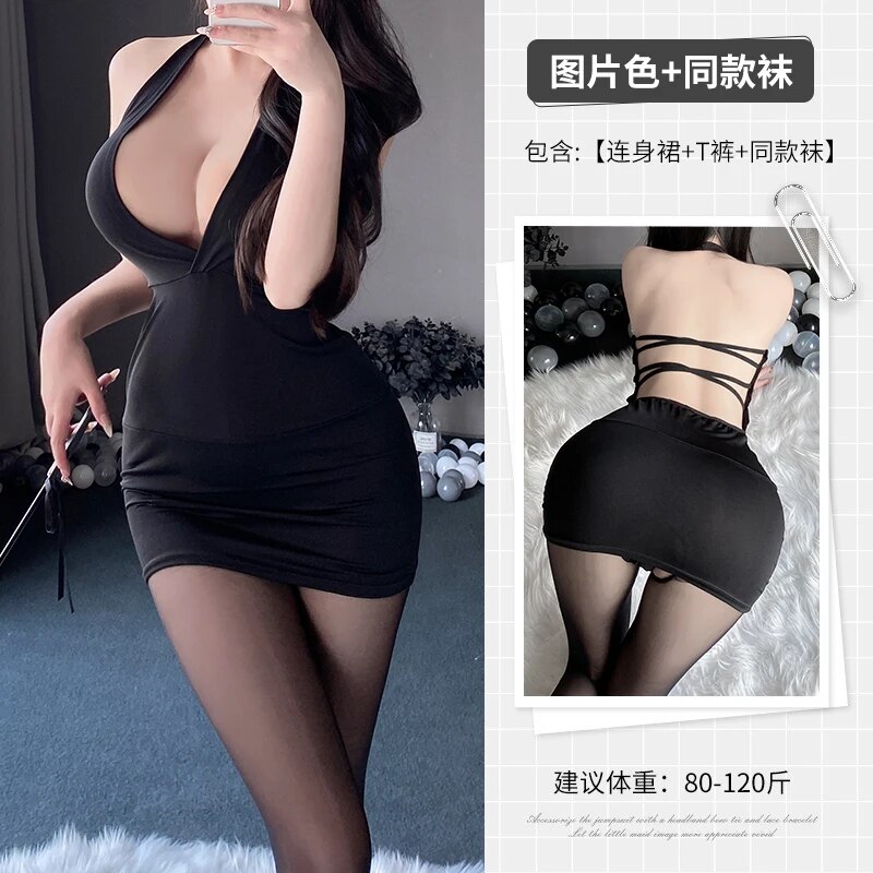 Woman%20Costume%20Office%20Girl%20Secretary%20Uniform%20Cosplay%20Adult%20Extreme%20Mini%20Dress%20Lingerie%20Roleplay%20Suit%20Night%20Club%20-%20Image%206
