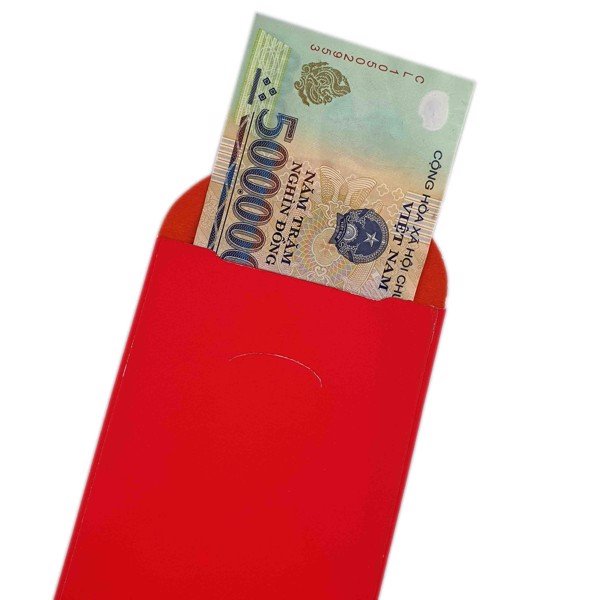Sỉ 100 Bao lì xì đỏ trơn nhung