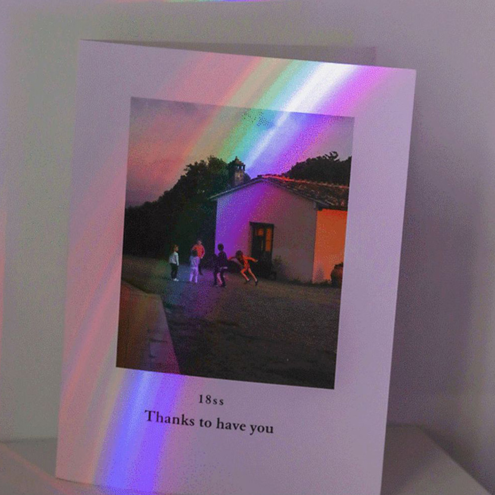Night light shell rainbow projector making machine colorful romantic dream bedside starry sky Decorative lamp