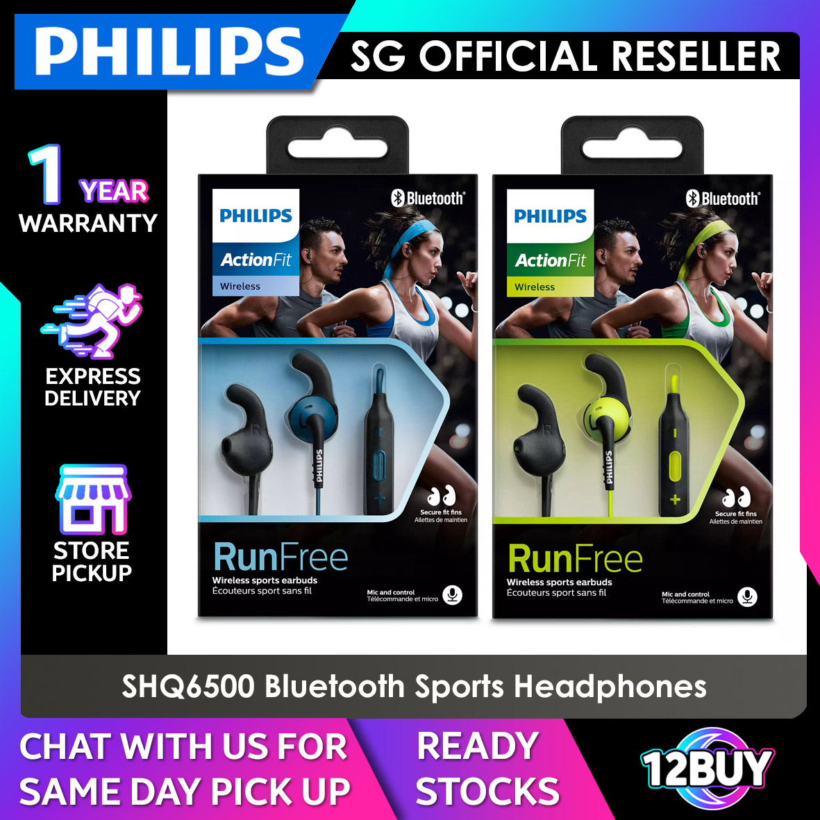 Philips SHQ6500CL ActionFit Bluetooth 