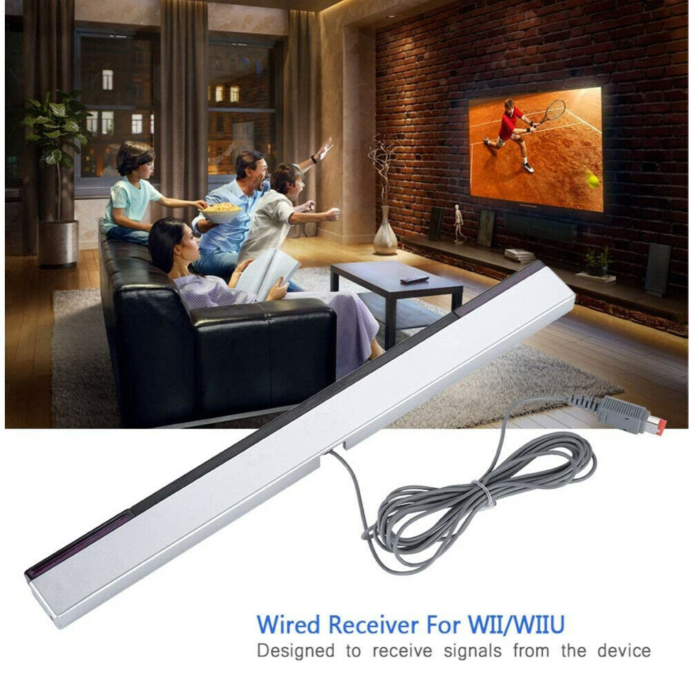 Wired Sensor Bar, Wired Infrared IR Signal Ray Sensor Bar,Replacement Infrared IR Ray Motion Sensor Bar Compatible with Wii and Wii U Console