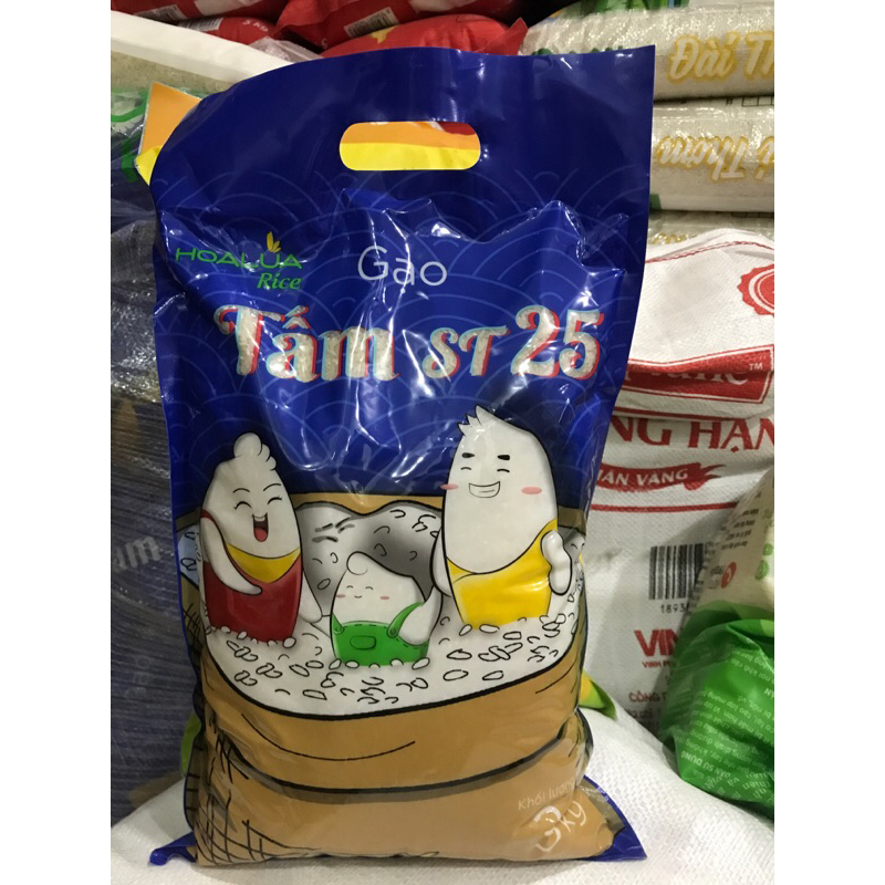 2kg gạo tấm st25 hoa lúa dẻo mềm