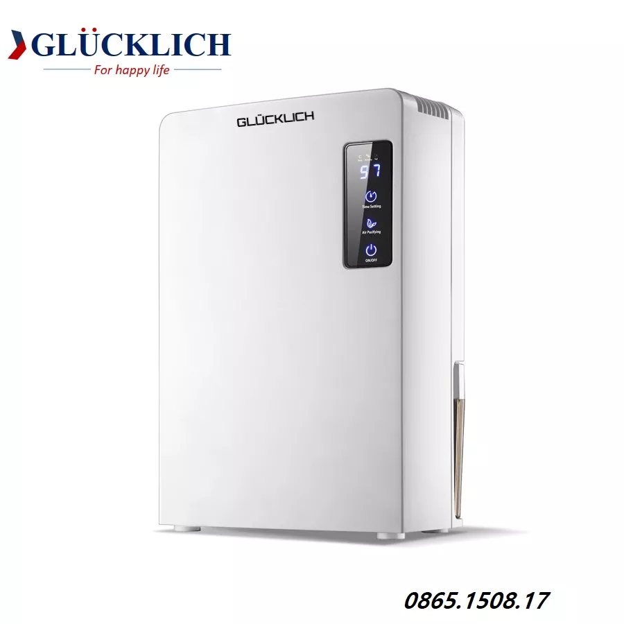 Máy hút ẩm Glucklich GL-2200A của Đức - Hút ẩm, lọc không khí có hẹn giờ - Thương hiệu của...