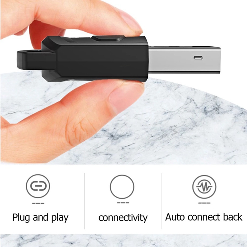 -1 Piece Wireless Gaming Audio Headset Adapter Receiver Replacement Parts Accessories for Game Console Headset Bluetooth 5.0 Audio Transmitter