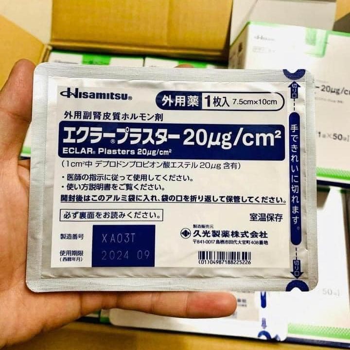 Miếng Dán Ép Sẹo Lồi Eclar Plaster Hisamitsu Nhật Bản - LẺ 1 MIẾNG DÁN CHE SẸO