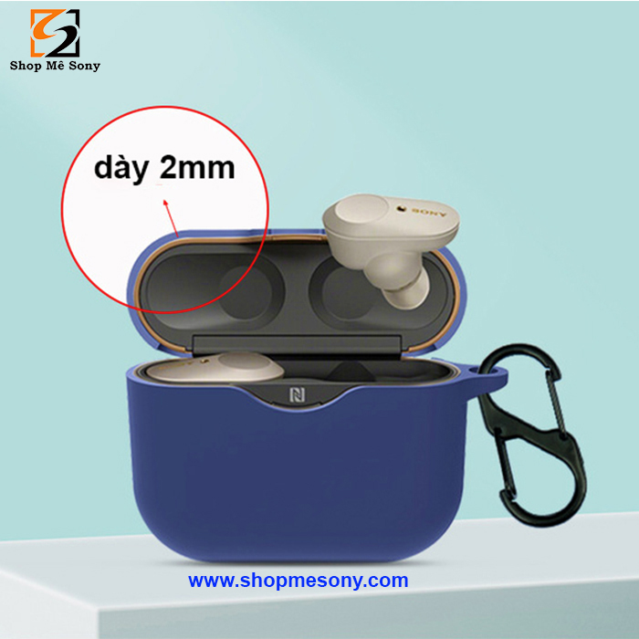 Case ốp silicon cao cấp Sony WF-1000XM3 (Đen/Xanh/Đỏ)