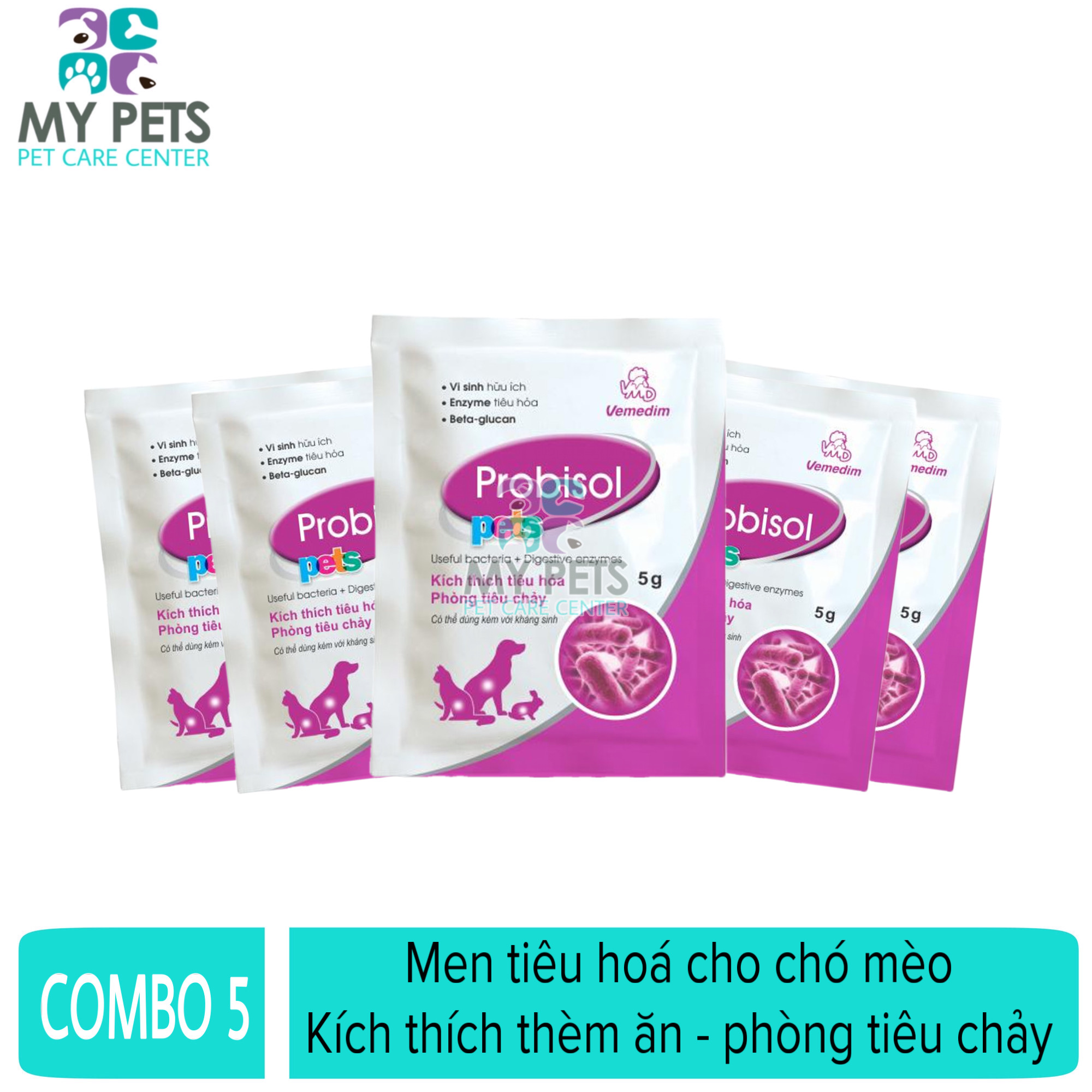Men Tiêu Hóa Cho Chó Mèo Probisol Pets - Gói 5g