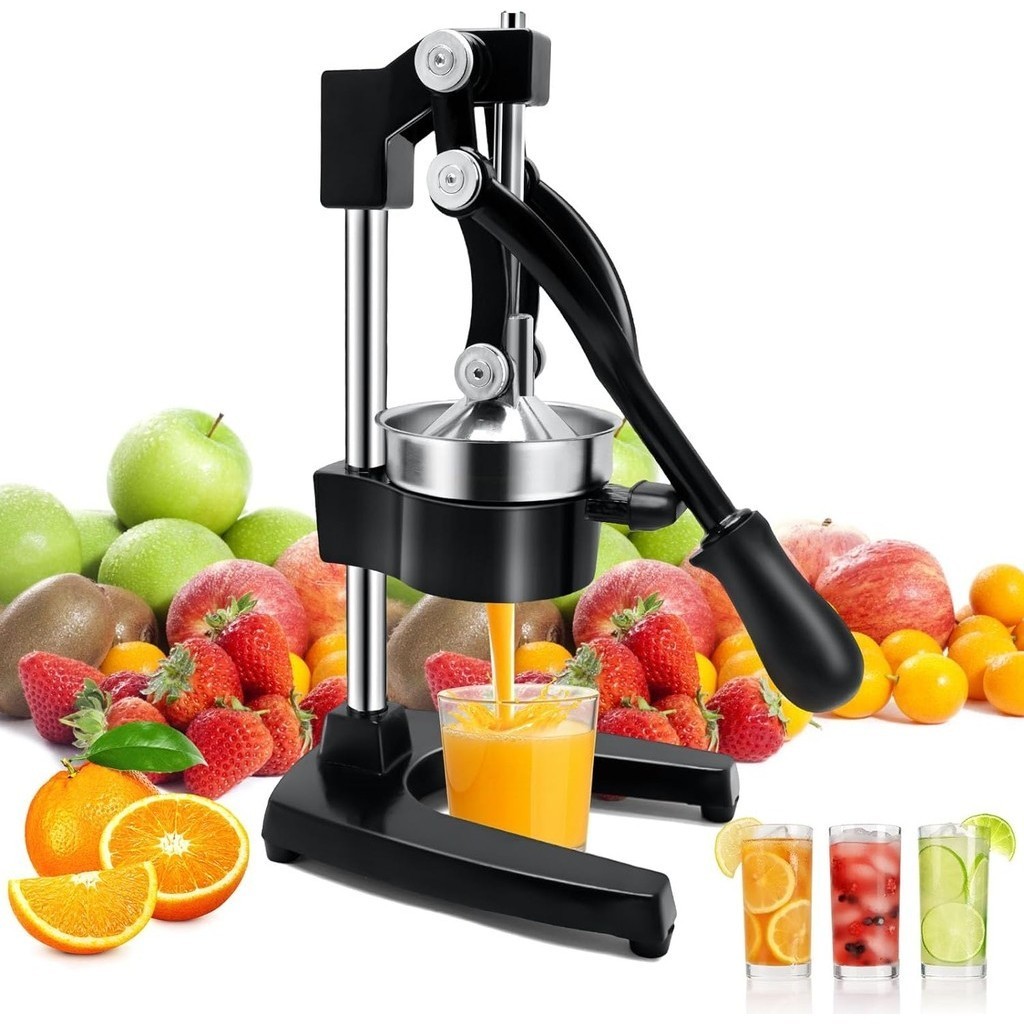 Manual Fruit Press Juicer,Commercial Citrus Juicer,Professional Manual  Lemon Squeezer for Lemon, Pomegranate,Orange Juice Heavy Duty Hand Press  Fruit