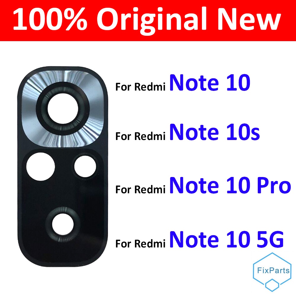 Rear Back Camera Glass Lens For Xiaomi Redmi Note 10 / Note 10s / Note 10 Pro / Note 10 5G With Adhesive Sticker. 