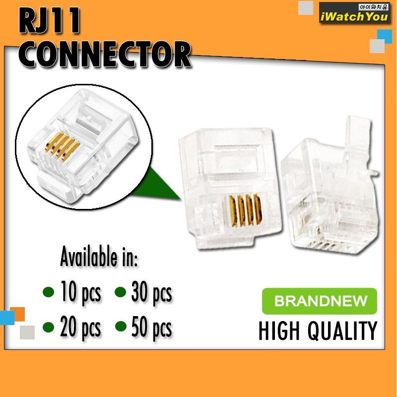 Brandnew RJ11 Connector / High Quality / for telephone cables Lazada PH