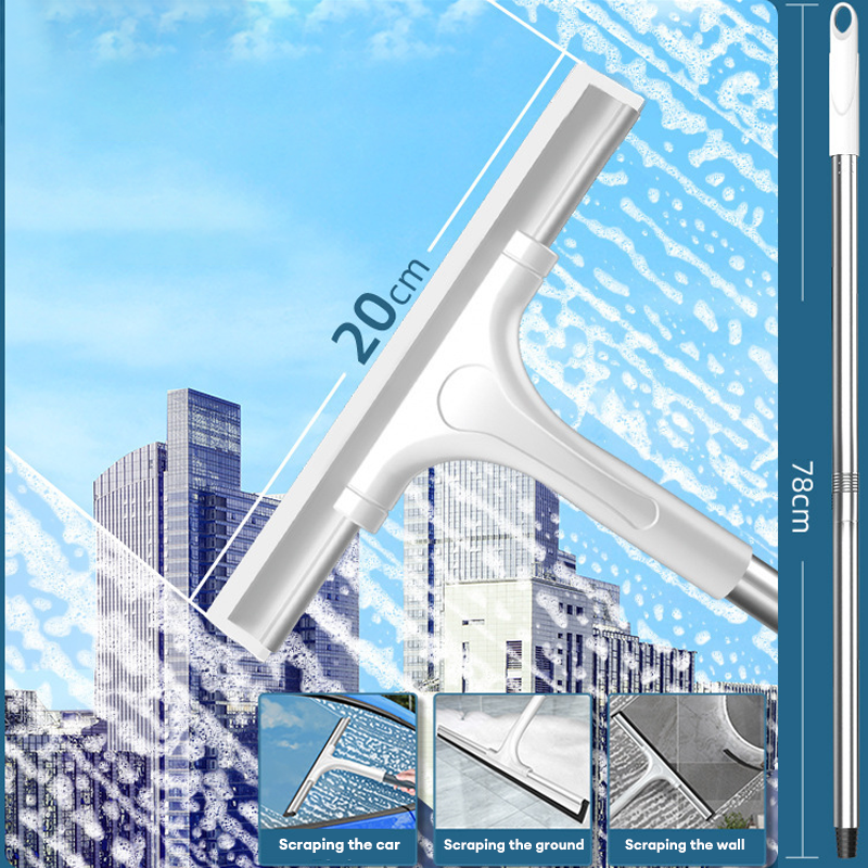 Multi functional office and household glass scraper, floor soft rubber glass scraper