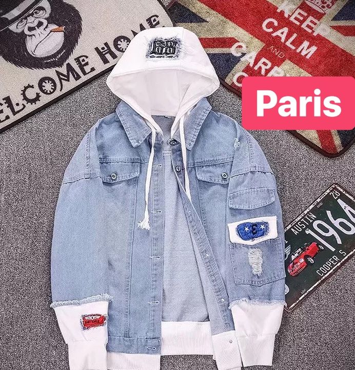 ÁO KHOÁC JEAN NAM CHẤT BÒ 3 MÀU NÓN NỈ HOT TREND MỚI NHẤT 2022 CAO CẤP - PARIS FASHION