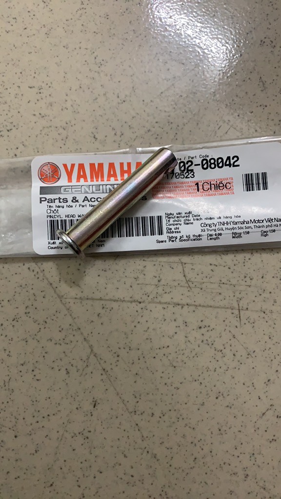 [Chính hãng Yamaha][33:ĐẾ CHÂN] YADA-6015 Chốt gác chân sau Exciter 150, EX155(2022) (36)(46)
