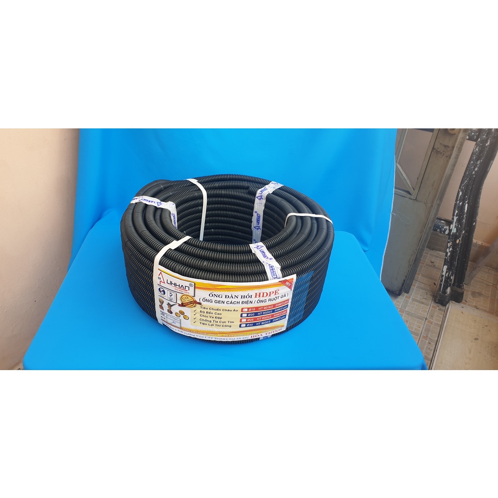Ống Gen / Ruột gà màu đen phi 16,20,25,32