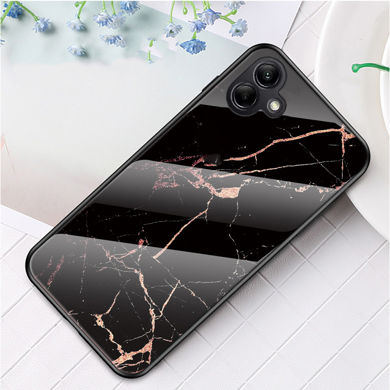 Phone%20case%20For%20Samsung%20Galaxy%20A07%20Back%20cover%20Fashion%20Marble%20Hard%20Tempered%20Glass%20Protector%20Soft%20Silicone%20Cover%20For%20Galaxy%20A07%20Cover%20cases%20-%20Image%203