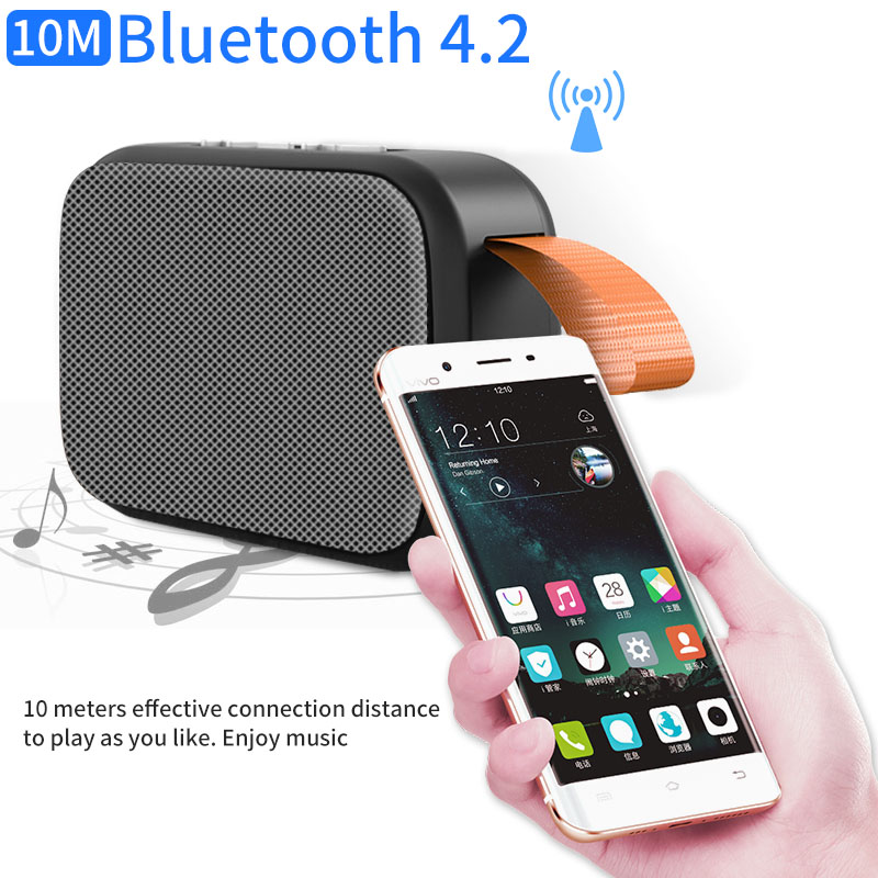 COD Loa Bluetooth Mini Loa Cầm Tay Nhỏ Gọn Nghe Nhạc Không Dây Cắm Usb Và Thẻ Nhớ Gutek Charge G2 【Đồng hồ LED miễn phí】