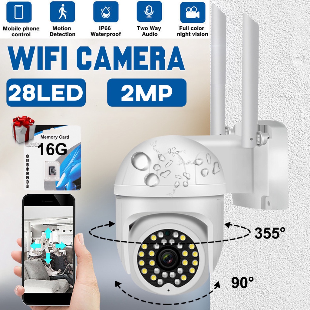 2MP IP Camera WiFi Video Surveillance Security Camera CCTV Wireless 1080P Digital Zoom Motion Detection Outdoor 5V