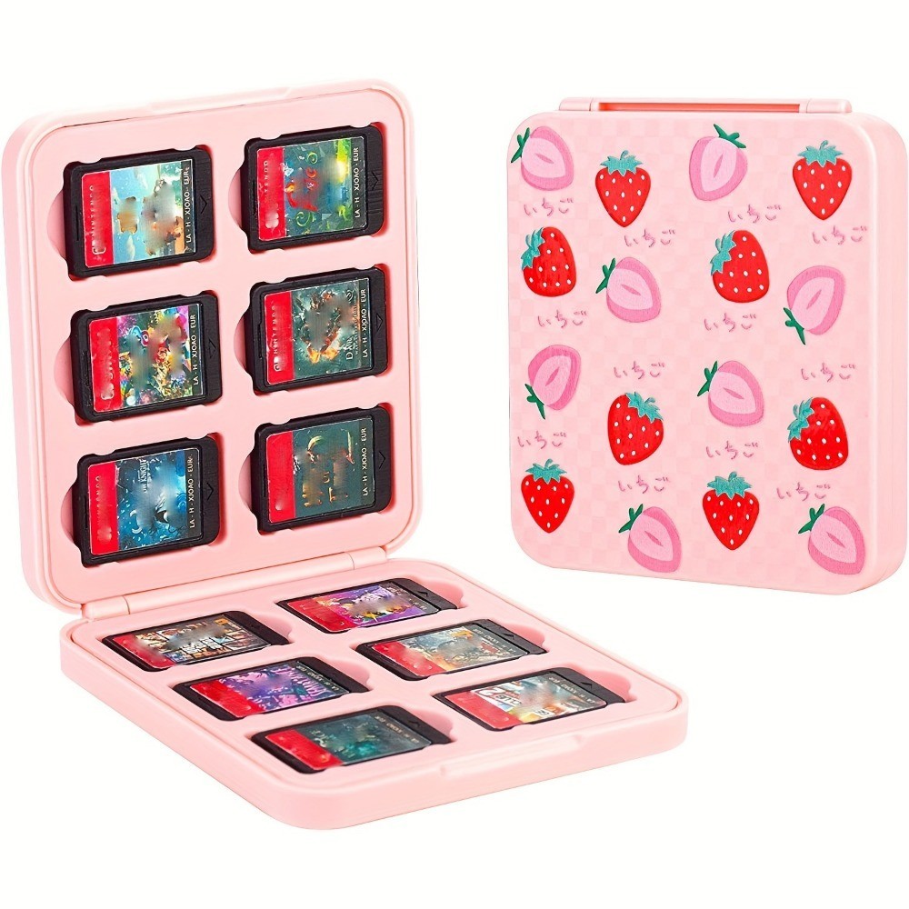 Strawberry Game Case Holder For Nintendo Switch/OLED/Lite, 12 Game Card ...