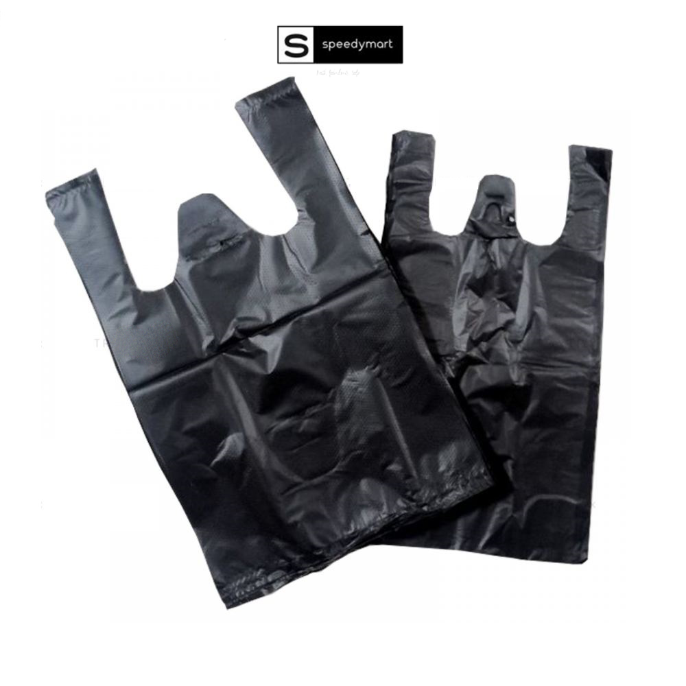 Black Plastic Singlet Bag / ABC Plastic Carry Bag / Plastic Shopping ...