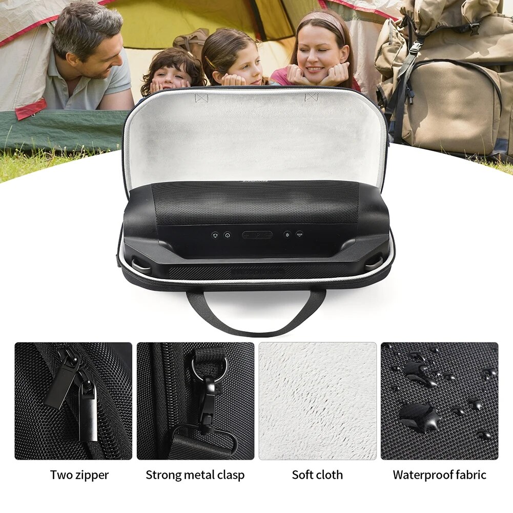 Waterproof Bluetooth-Compatible Speaker Case Portable Protective Bag Case Carry Storage Box For Anker Soundcore Motion Boom Plus