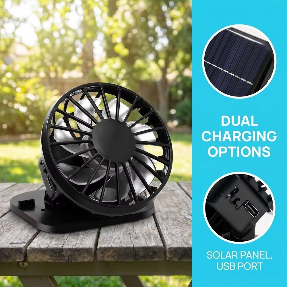 Electric%20Fan%20Portable%20Handheld%20Fan%20Lightweight%20300/300/800%20mAh%20Battery%20Solar%20Powered%20Fan%20Cooling%20Mini%20Size%20Hat%20Fan%20For%20Sun%20Caps%20-%20Image%203