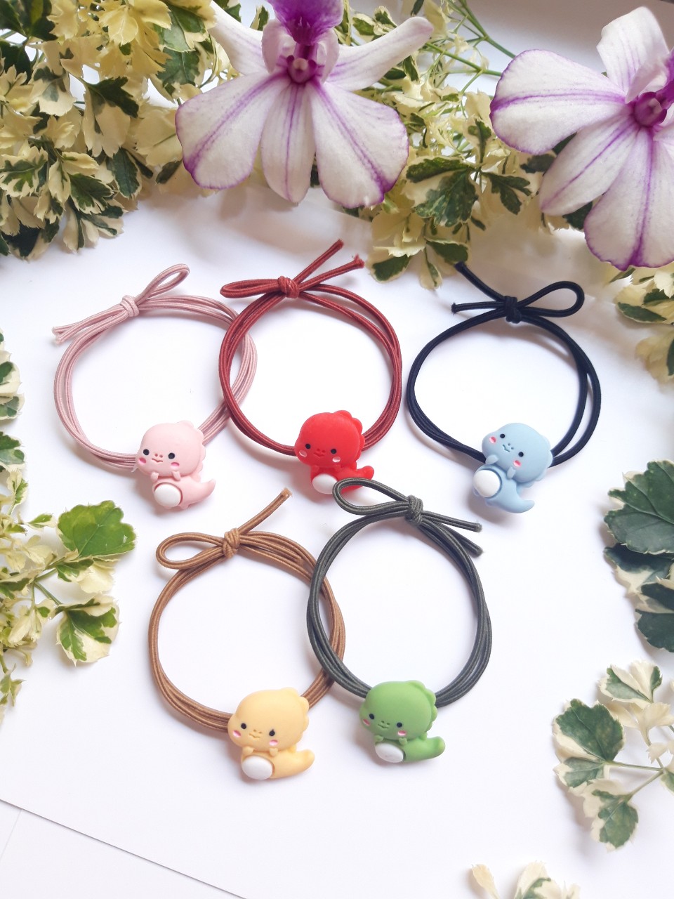 Combo 5 Cột Tóc Khủng Long Siêu Xinh( Hàng Đẹp Bền, Chắc, Hình Thật).
