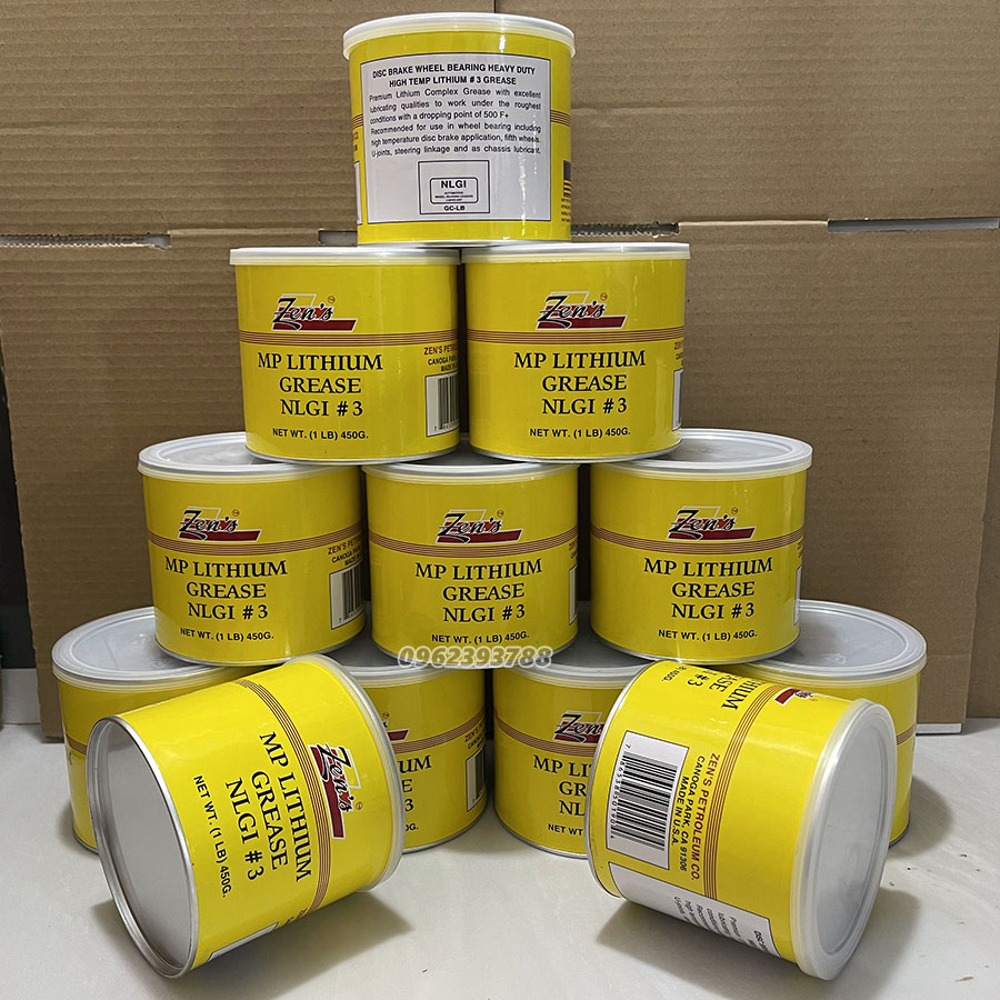Mỡ bò chịu nhiệt Lithium Grease Zen's #3 450g