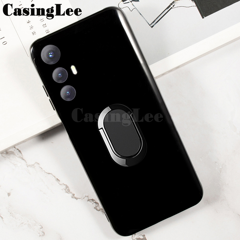 For Cubot Max 5 case Soft Silicone Matte Full Protector Shockproof Car Adsorb Holder Ring Back cover For Cubot Max 5 Back cover Phone cases.