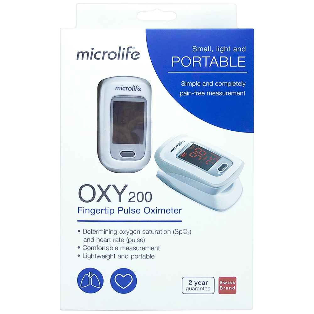 Máy đo nồng độ OXY trong máu và nhịp tim Microlife SPO2 OXY200