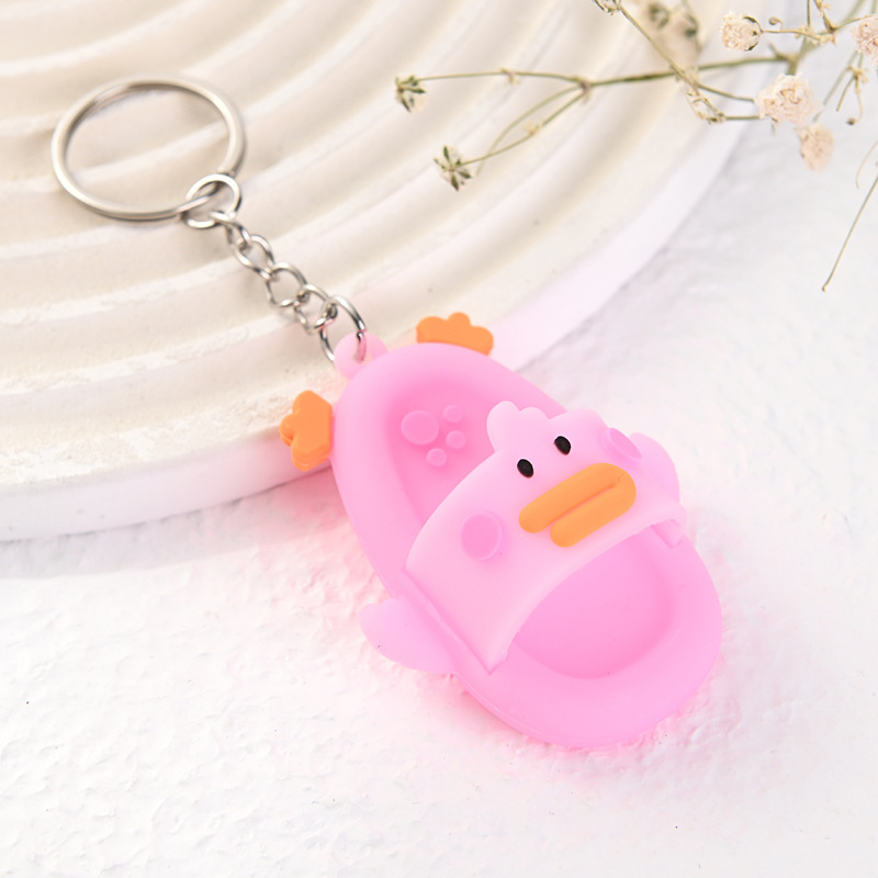 Móc khóa dép hình con vật cute