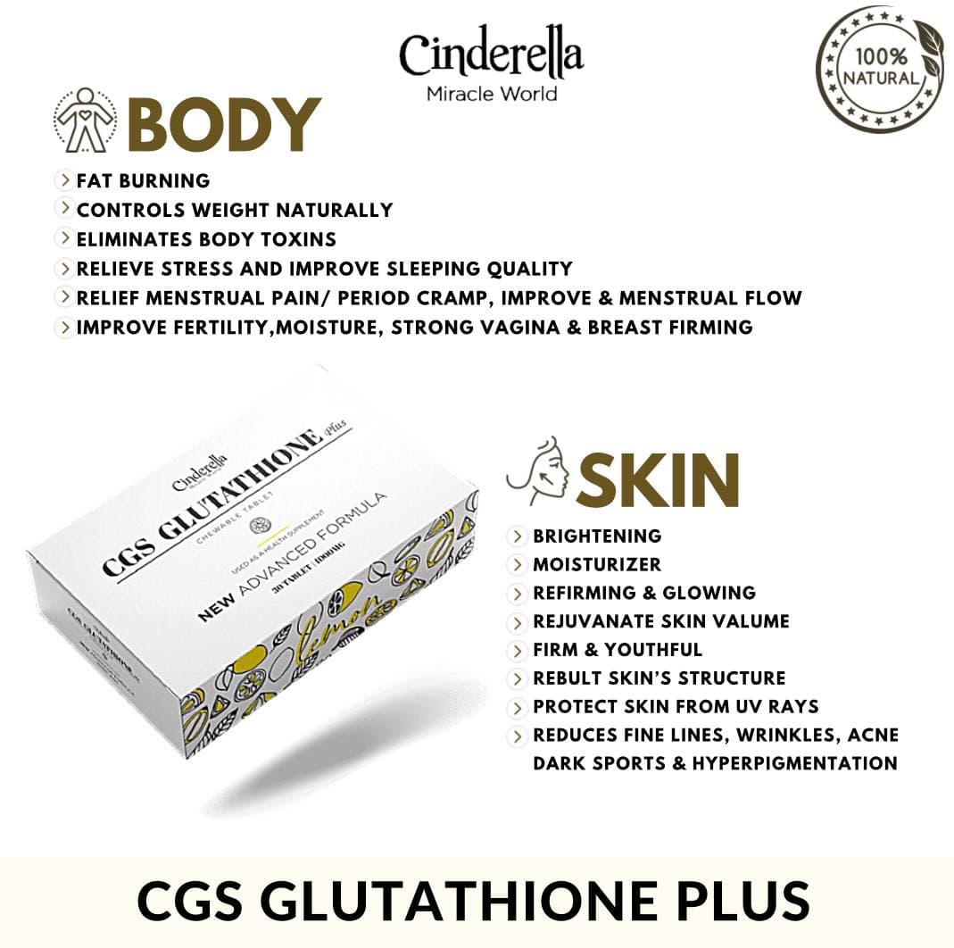 cgs glutathione plus Cinderella CGS Glutathione Plus (New CGS) ( CLEAR STOCK ) New Cgs Capsules  Local Manufacturer Warranty Free Gift With Purchase - Lazada