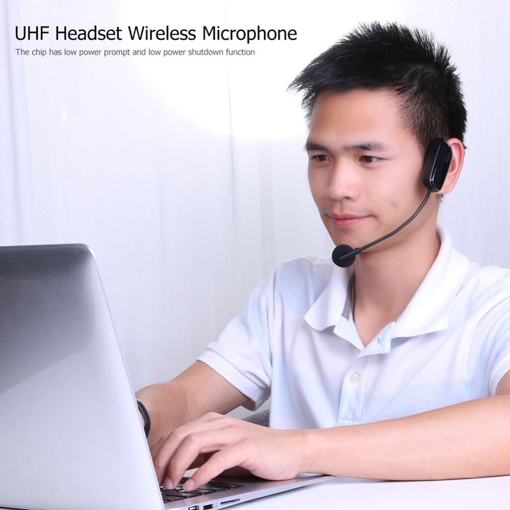 UHF Headset Wireless Microphone with Receiver for Teaching Voice Amplifier