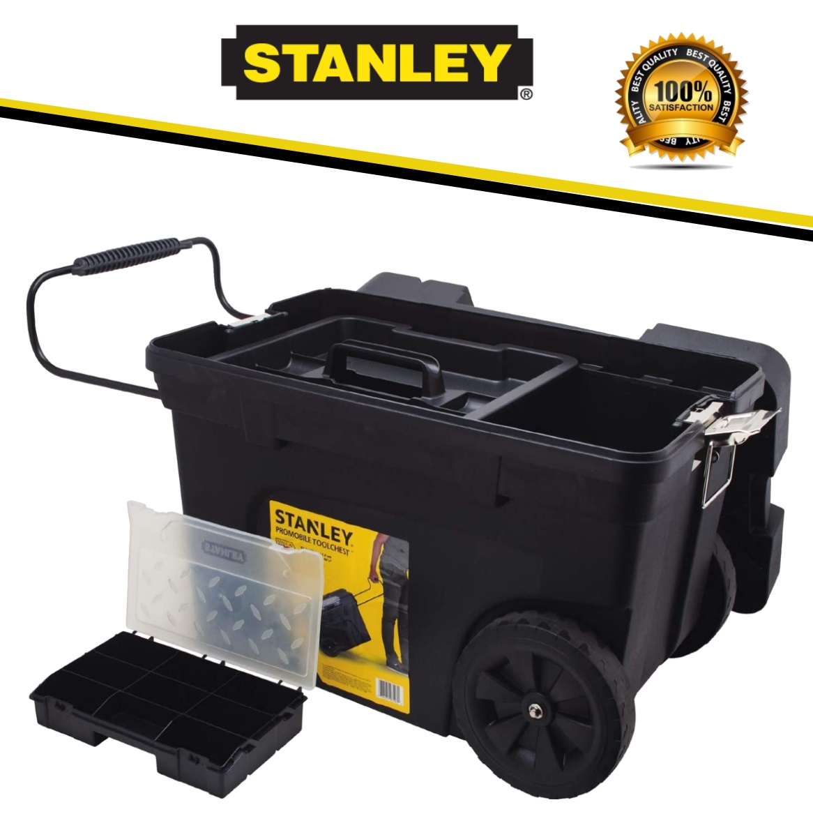 Stanley 033026R ProMobile 17 Gallon Contractor Tool Box Chest With